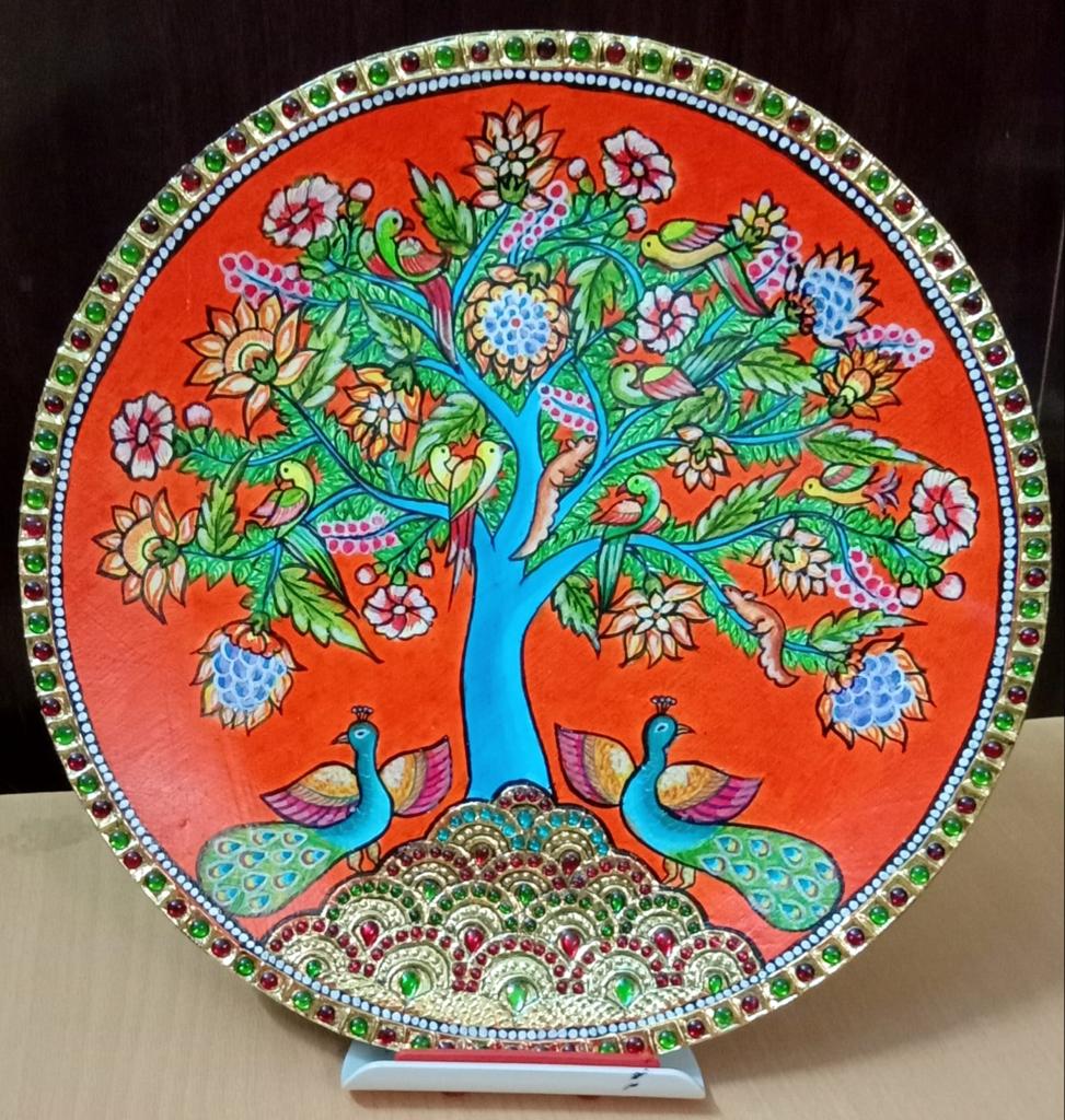 Mural art plate